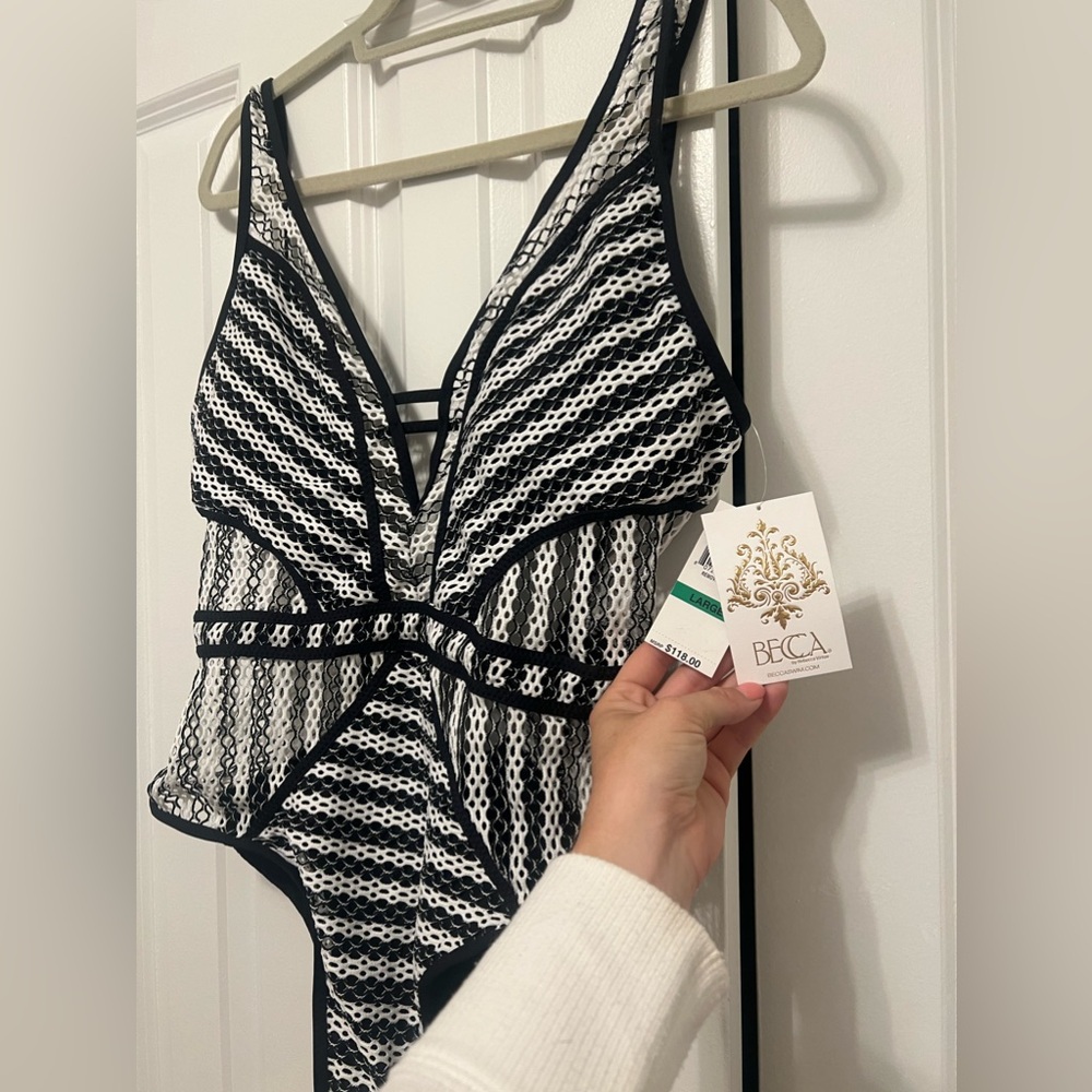 Becca One Piece Mesh Swimsuit